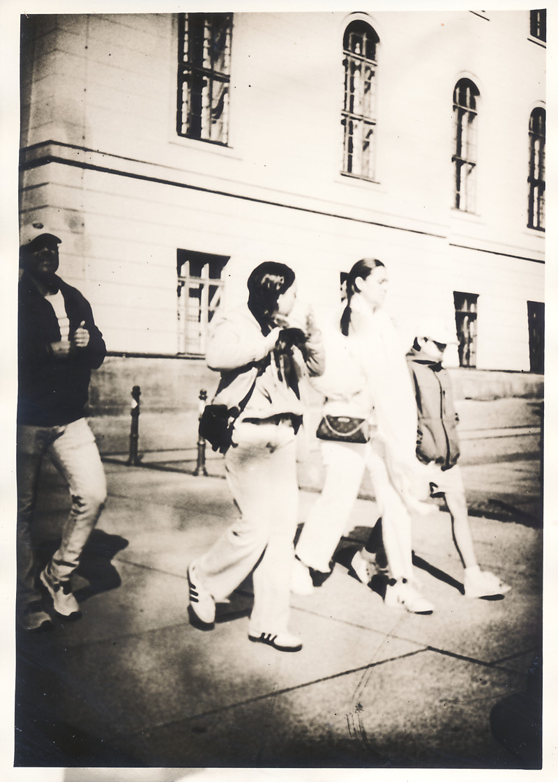 Eine Reihe Gleichschritt